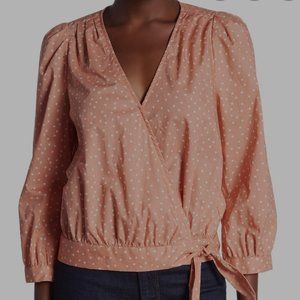 Madewell Star Print Wrap Shirt